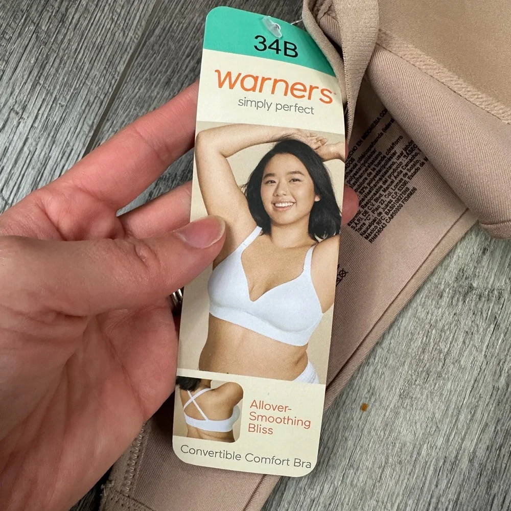 34B Warners‎ Tan Wireless Nursing Bra